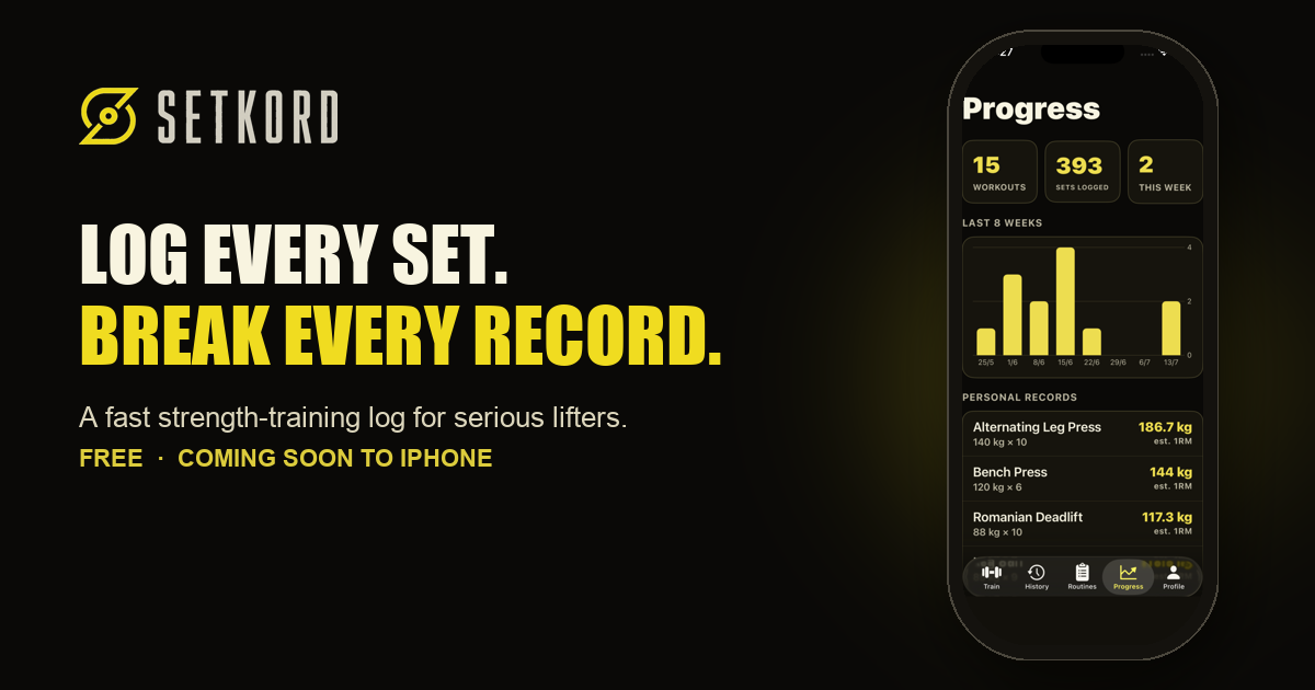 Offline workout tracker - www.setkord.com